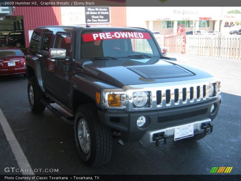 Graphite Metallic / Ebony Black 2008 Hummer H3