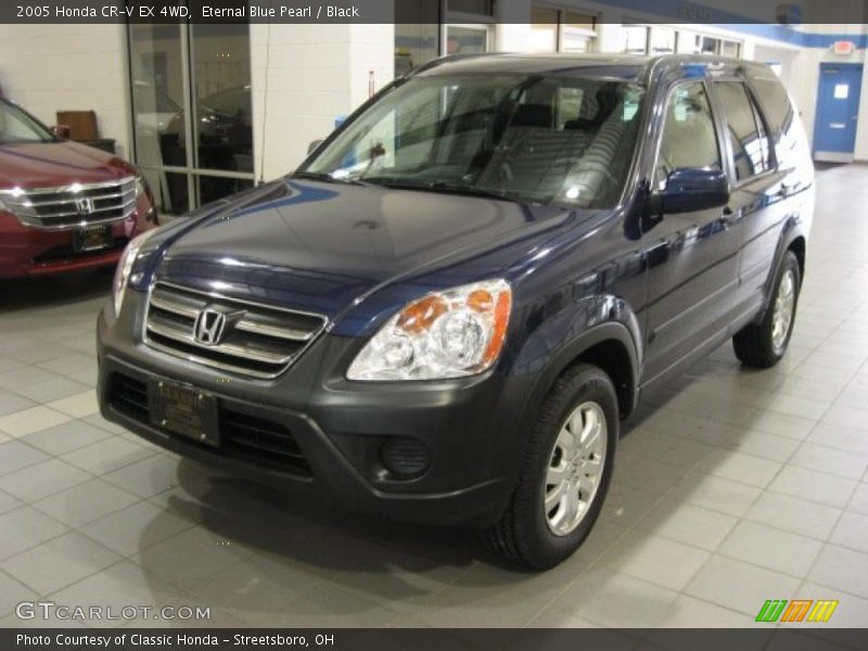 Eternal Blue Pearl / Black 2005 Honda CR-V EX 4WD