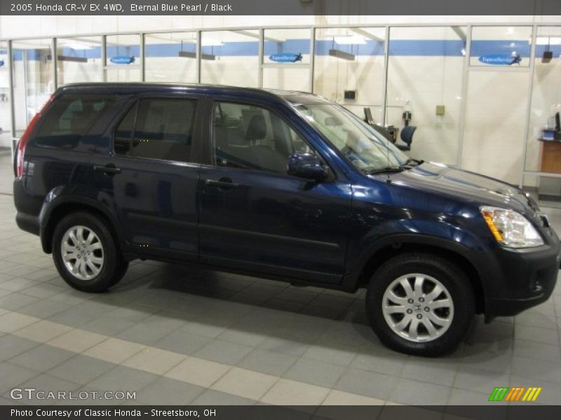 Eternal Blue Pearl / Black 2005 Honda CR-V EX 4WD