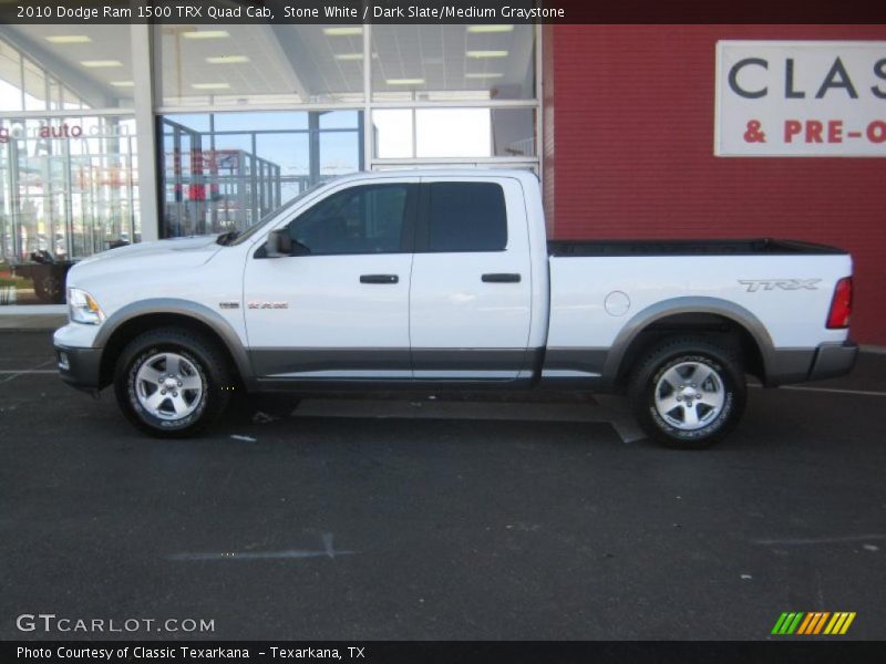 Stone White / Dark Slate/Medium Graystone 2010 Dodge Ram 1500 TRX Quad Cab