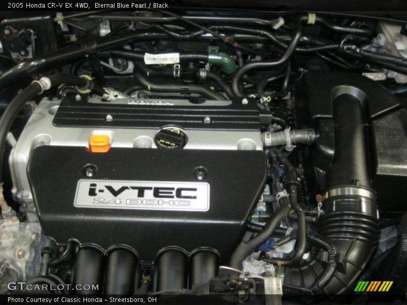 Eternal Blue Pearl / Black 2005 Honda CR-V EX 4WD
