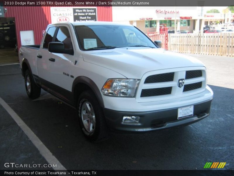 Stone White / Dark Slate/Medium Graystone 2010 Dodge Ram 1500 TRX Quad Cab