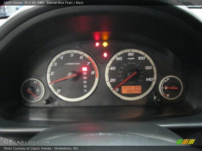 Eternal Blue Pearl / Black 2005 Honda CR-V EX 4WD