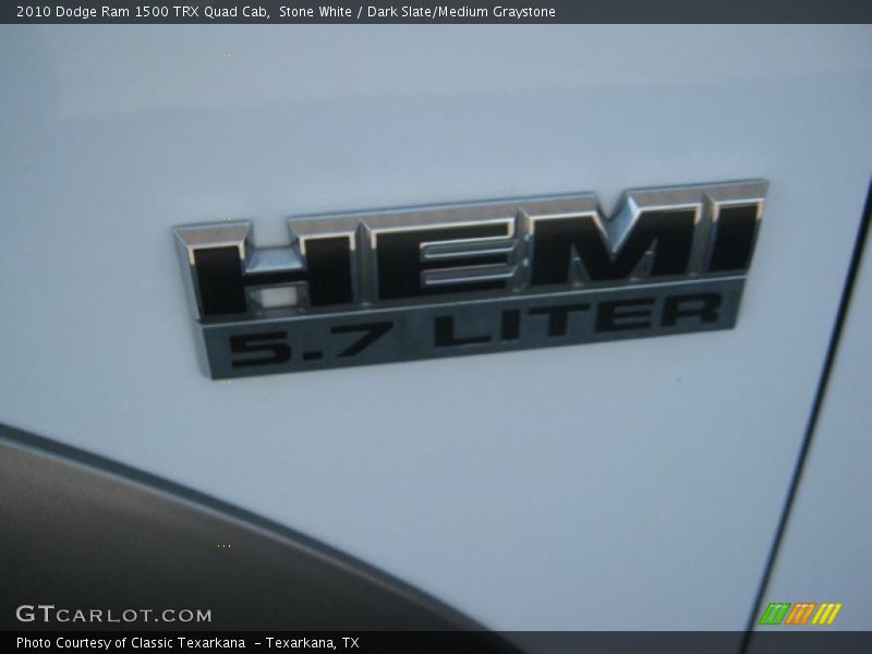 Stone White / Dark Slate/Medium Graystone 2010 Dodge Ram 1500 TRX Quad Cab