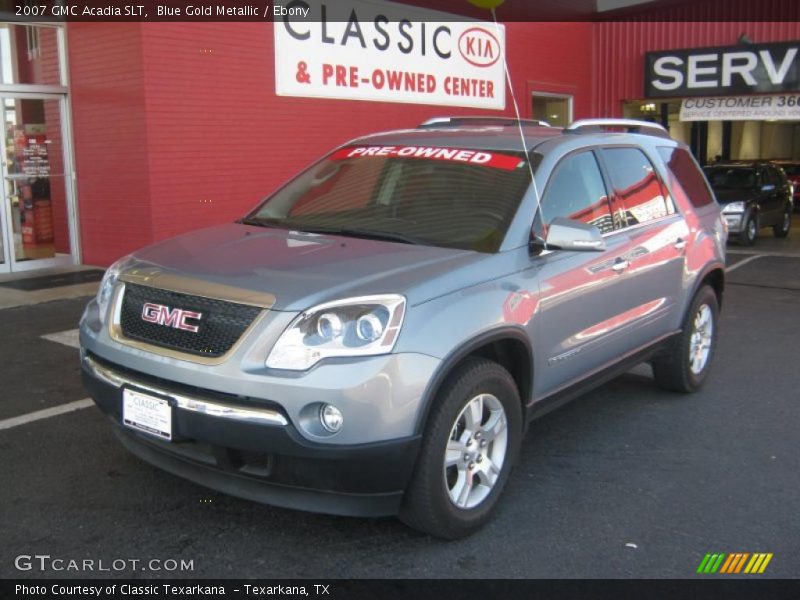 Blue Gold Metallic / Ebony 2007 GMC Acadia SLT