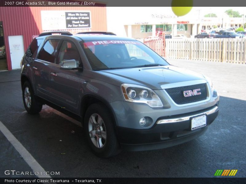 Blue Gold Metallic / Ebony 2007 GMC Acadia SLT