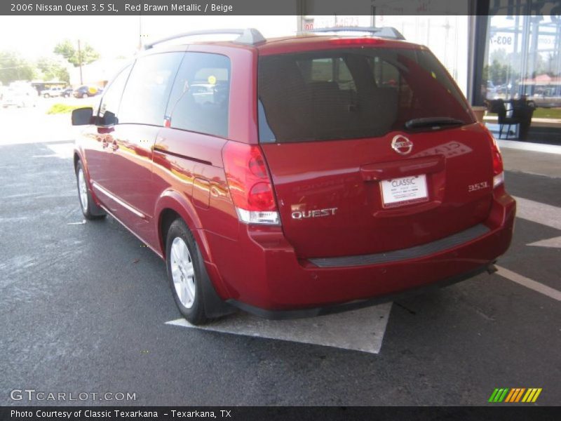 Red Brawn Metallic / Beige 2006 Nissan Quest 3.5 SL