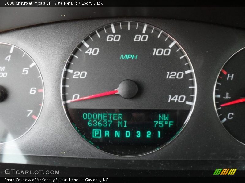 Slate Metallic / Ebony Black 2008 Chevrolet Impala LT