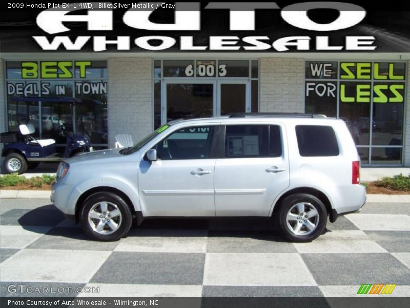 Billet Silver Metallic / Gray 2009 Honda Pilot EX-L 4WD