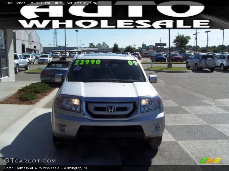 Billet Silver Metallic / Gray 2009 Honda Pilot EX-L 4WD