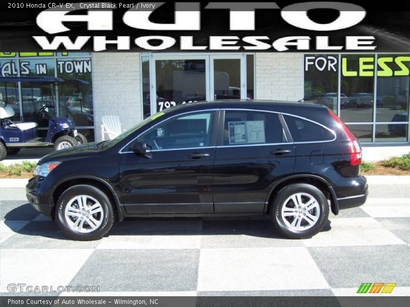 Crystal Black Pearl / Ivory 2010 Honda CR-V EX