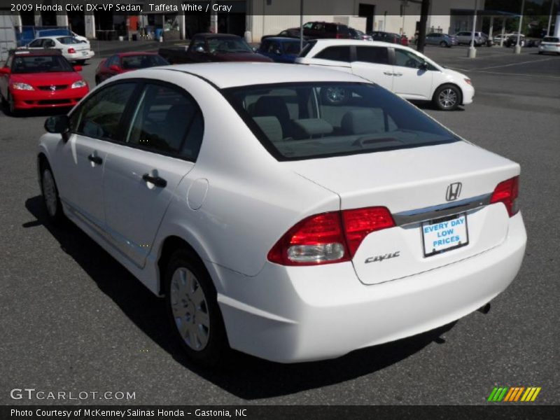 Taffeta White / Gray 2009 Honda Civic DX-VP Sedan