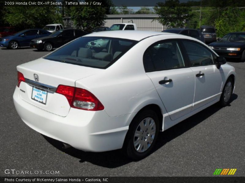 Taffeta White / Gray 2009 Honda Civic DX-VP Sedan