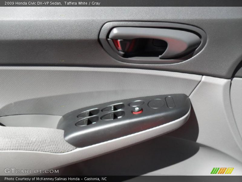Taffeta White / Gray 2009 Honda Civic DX-VP Sedan