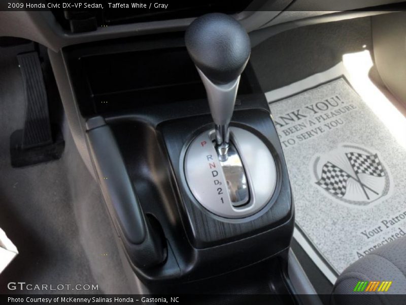 Taffeta White / Gray 2009 Honda Civic DX-VP Sedan
