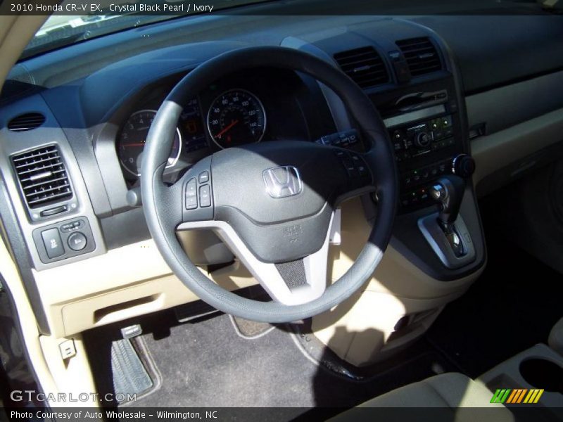 Crystal Black Pearl / Ivory 2010 Honda CR-V EX