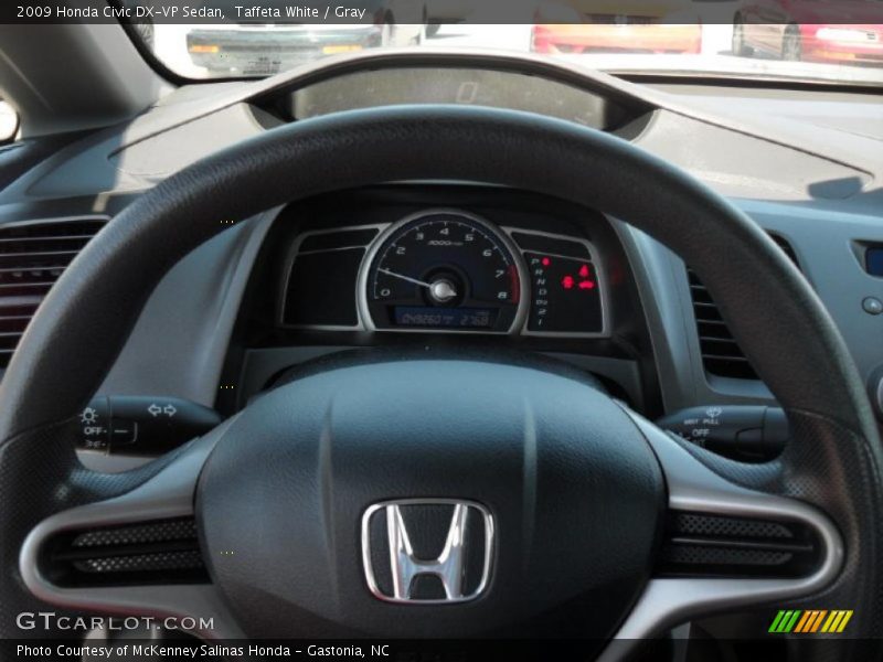 Taffeta White / Gray 2009 Honda Civic DX-VP Sedan