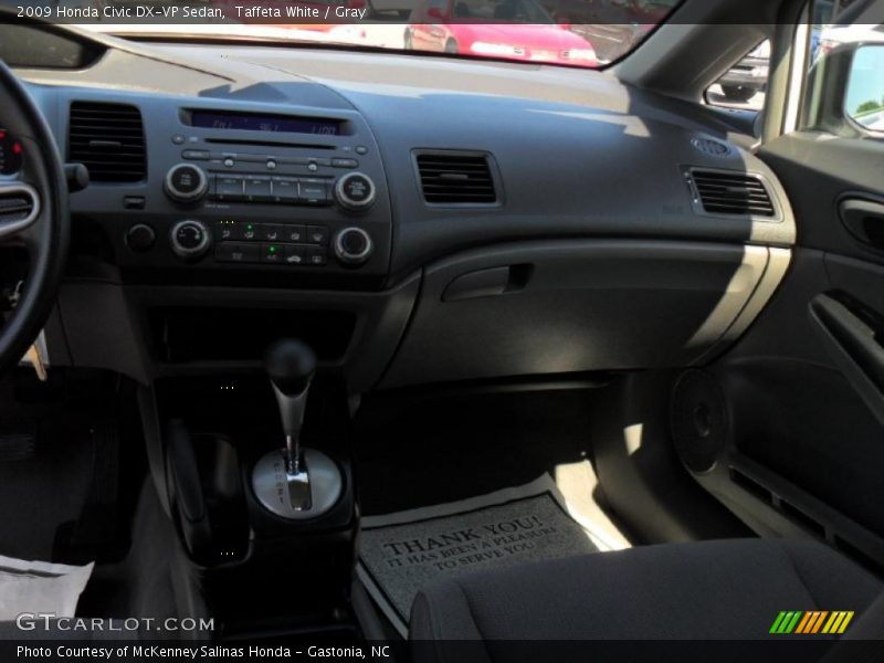 Taffeta White / Gray 2009 Honda Civic DX-VP Sedan
