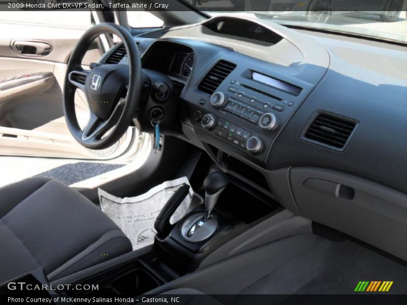 Taffeta White / Gray 2009 Honda Civic DX-VP Sedan