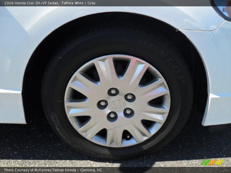 Taffeta White / Gray 2009 Honda Civic DX-VP Sedan