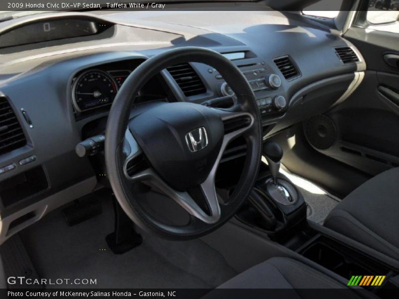 Taffeta White / Gray 2009 Honda Civic DX-VP Sedan