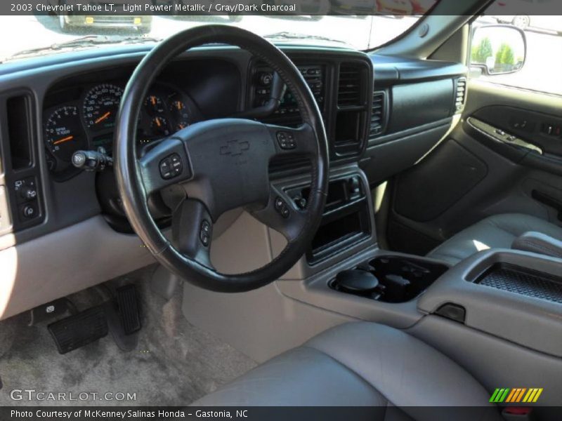Light Pewter Metallic / Gray/Dark Charcoal 2003 Chevrolet Tahoe LT