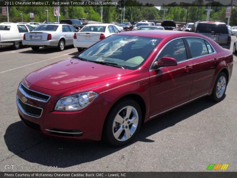 Red Jewel Tintcoat / Cocoa/Cashmere 2011 Chevrolet Malibu LT