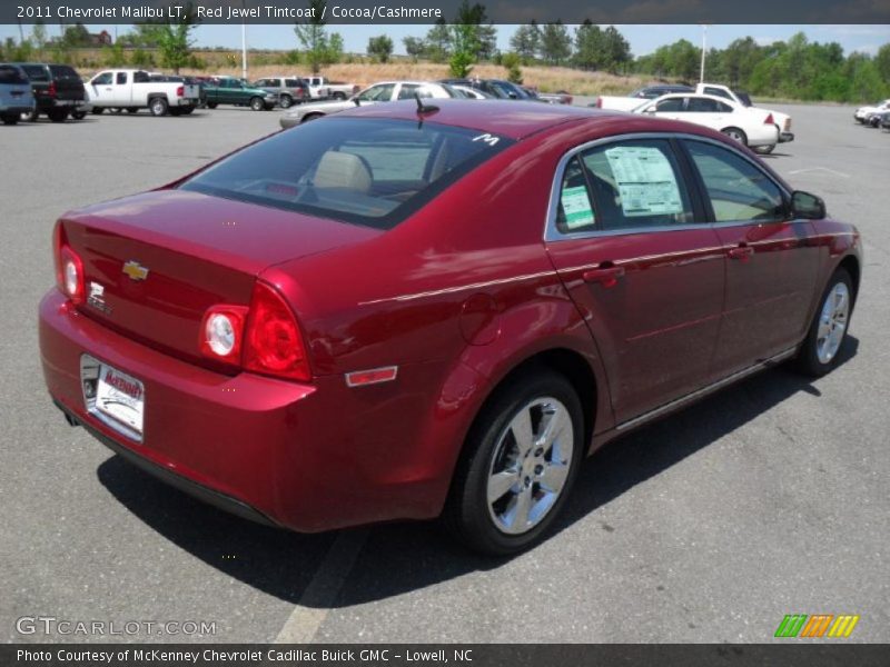 Red Jewel Tintcoat / Cocoa/Cashmere 2011 Chevrolet Malibu LT