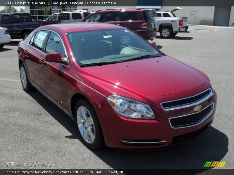 Red Jewel Tintcoat / Cocoa/Cashmere 2011 Chevrolet Malibu LT