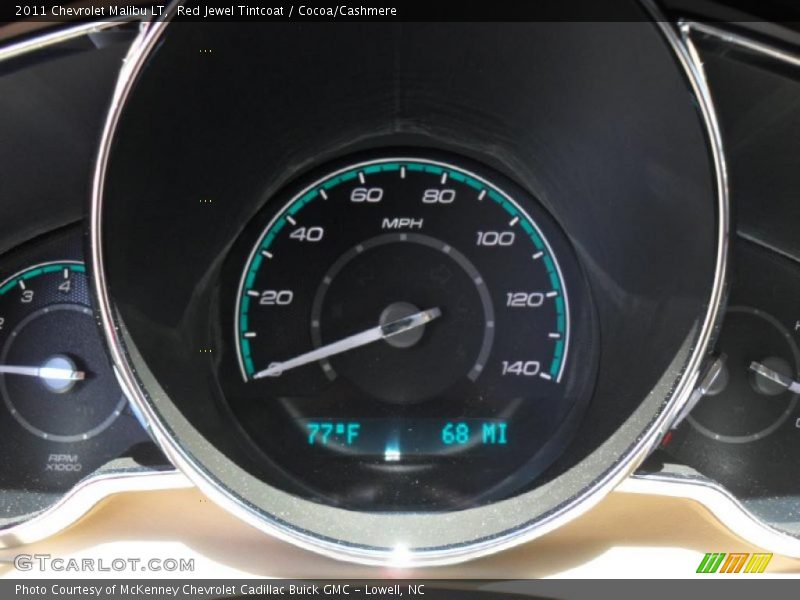 Red Jewel Tintcoat / Cocoa/Cashmere 2011 Chevrolet Malibu LT