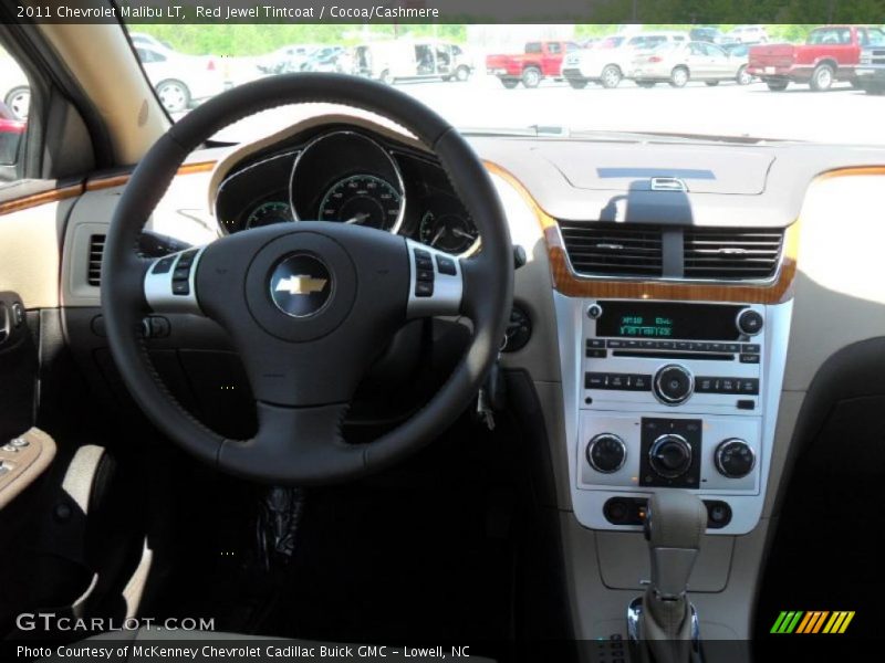 Red Jewel Tintcoat / Cocoa/Cashmere 2011 Chevrolet Malibu LT