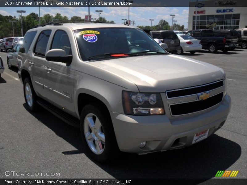 Gold Mist Metallic / Light Cashmere/Ebony 2007 Chevrolet Tahoe LTZ