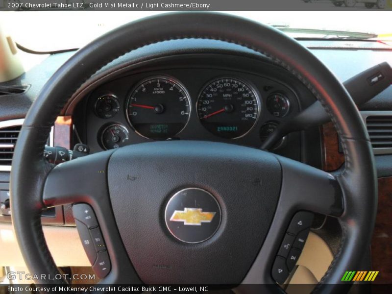 Gold Mist Metallic / Light Cashmere/Ebony 2007 Chevrolet Tahoe LTZ