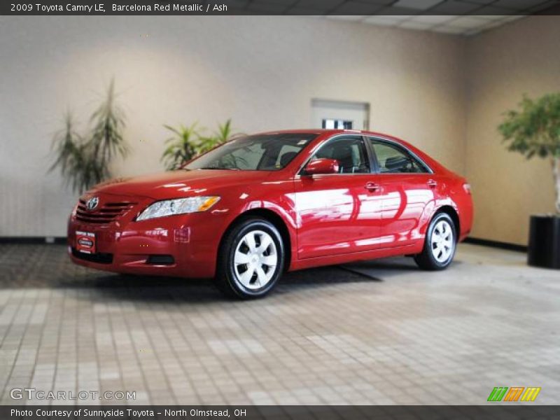 Barcelona Red Metallic / Ash 2009 Toyota Camry LE