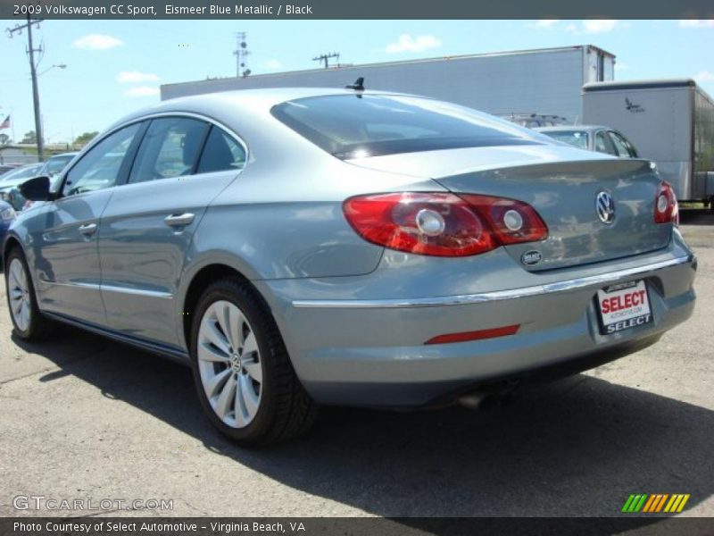 Eismeer Blue Metallic / Black 2009 Volkswagen CC Sport