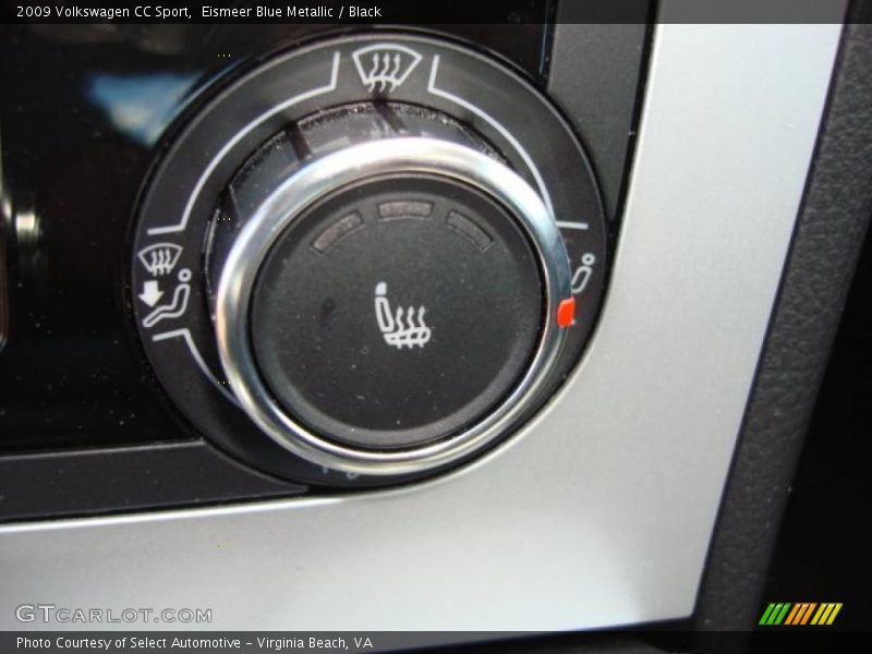 Eismeer Blue Metallic / Black 2009 Volkswagen CC Sport
