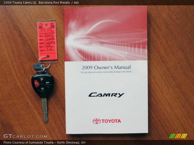 Barcelona Red Metallic / Ash 2009 Toyota Camry LE