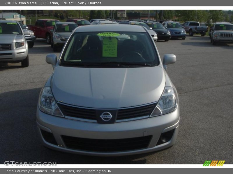 Brilliant Silver / Charcoal 2008 Nissan Versa 1.8 S Sedan