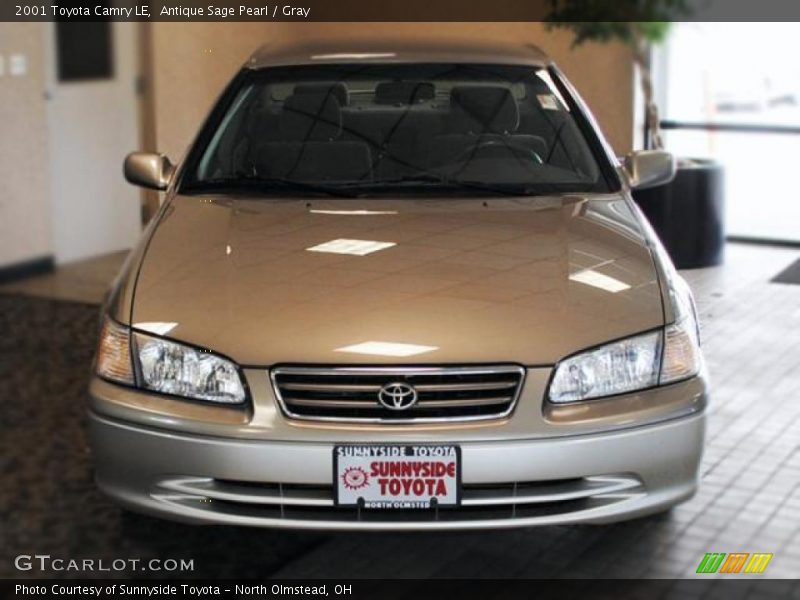 Antique Sage Pearl / Gray 2001 Toyota Camry LE