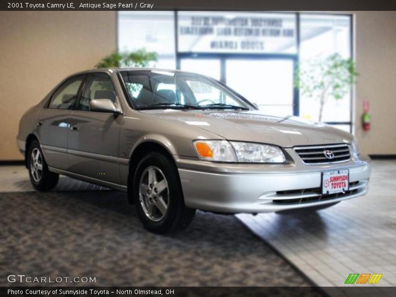Antique Sage Pearl / Gray 2001 Toyota Camry LE
