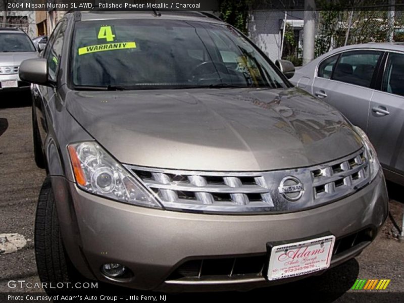 Polished Pewter Metallic / Charcoal 2004 Nissan Murano SL AWD