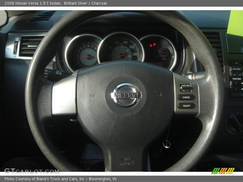 Brilliant Silver / Charcoal 2008 Nissan Versa 1.8 S Sedan