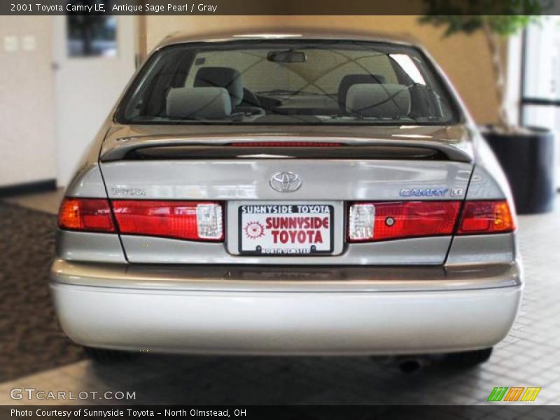 Antique Sage Pearl / Gray 2001 Toyota Camry LE