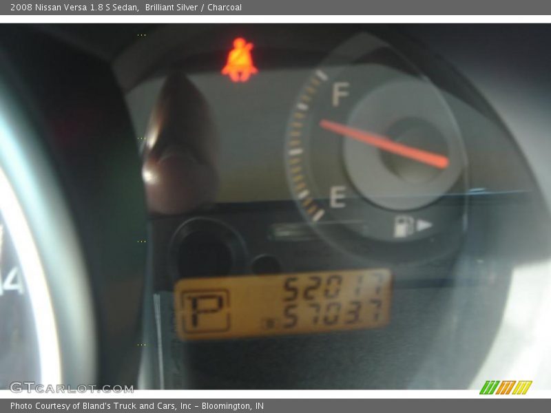 Brilliant Silver / Charcoal 2008 Nissan Versa 1.8 S Sedan