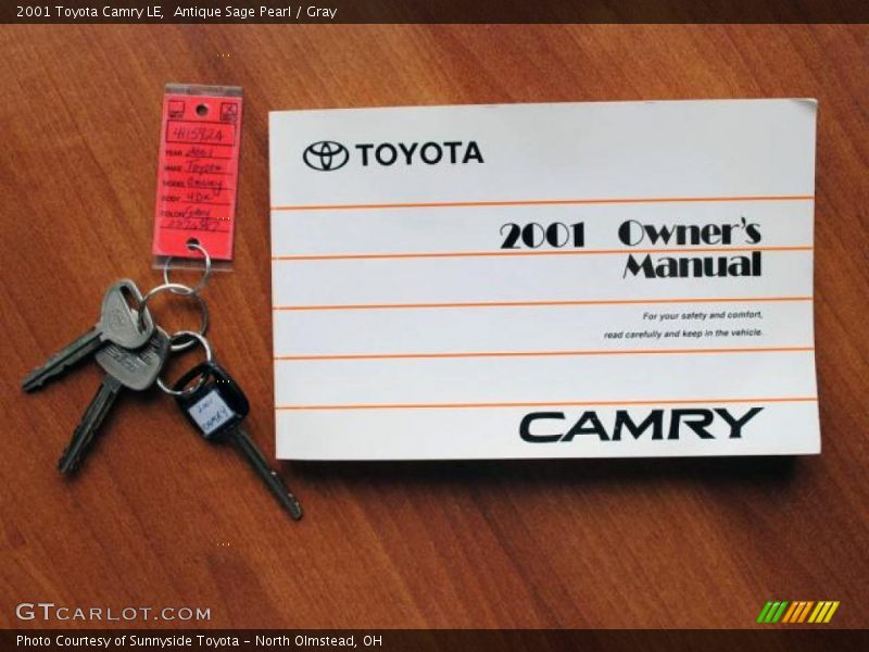 Antique Sage Pearl / Gray 2001 Toyota Camry LE