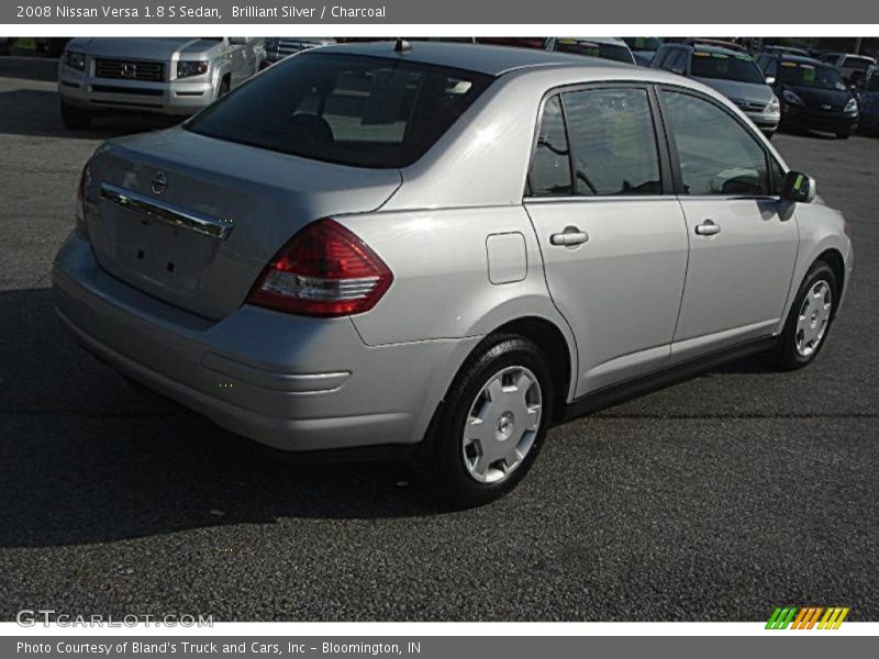 Brilliant Silver / Charcoal 2008 Nissan Versa 1.8 S Sedan
