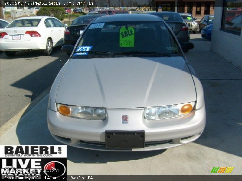 Light Silver / Tan 2000 Saturn S Series SL2 Sedan