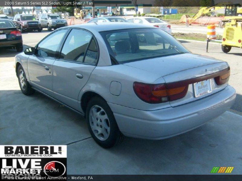 Light Silver / Tan 2000 Saturn S Series SL2 Sedan
