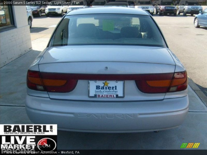 Light Silver / Tan 2000 Saturn S Series SL2 Sedan