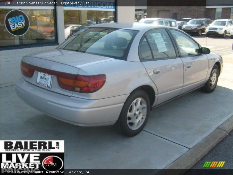 Light Silver / Tan 2000 Saturn S Series SL2 Sedan